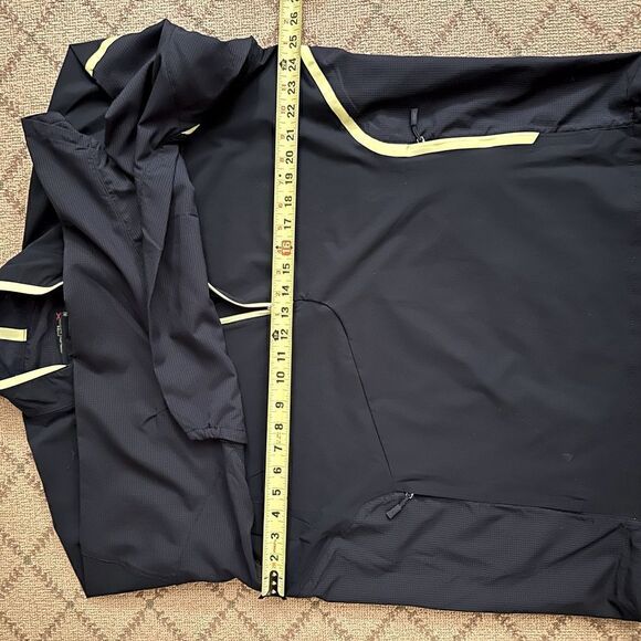 RLX black performance golf jacket with mesh detail and yellow accents NWOT XL - Picture 10 of 16